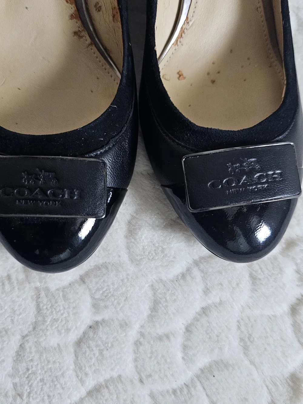 Coach Black Women's Pointed Toe Wedge Pumps - Classic Everyday Style 6